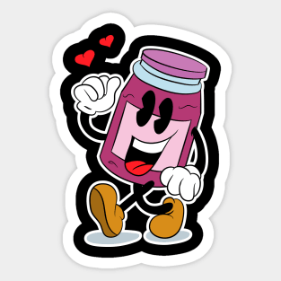 Matching Couple PeanutButter Jelly Perfect Pair 2b Sticker